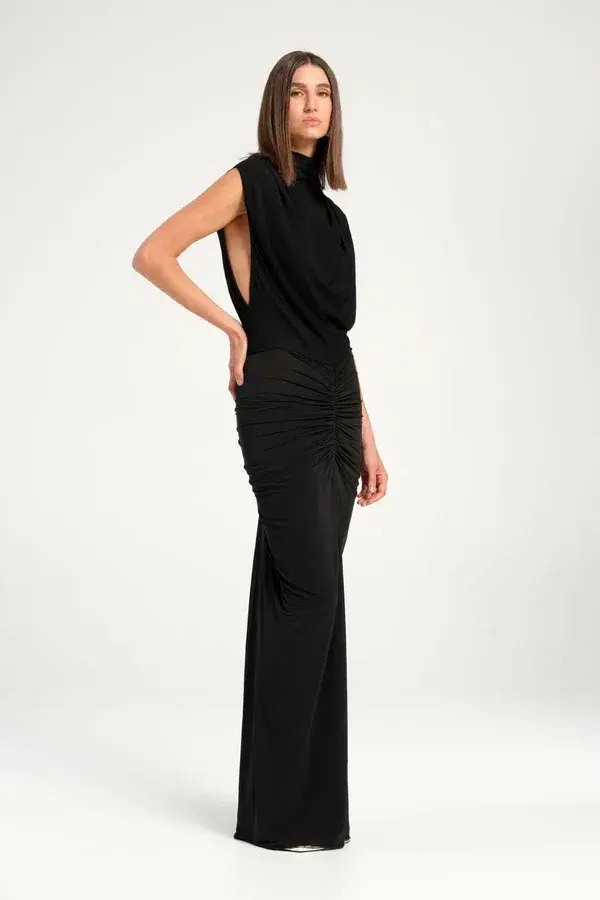 Benni Willow Maxi Dress Black Size 8 - Image 1