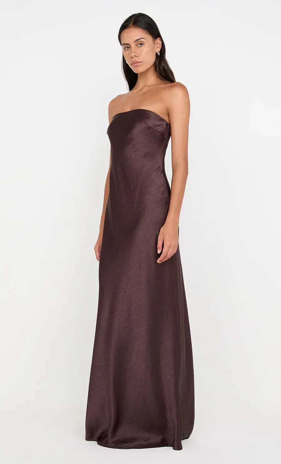Bec & Bridge Austen Strapless Maxi Dress in Brown Size 8 - Image 3