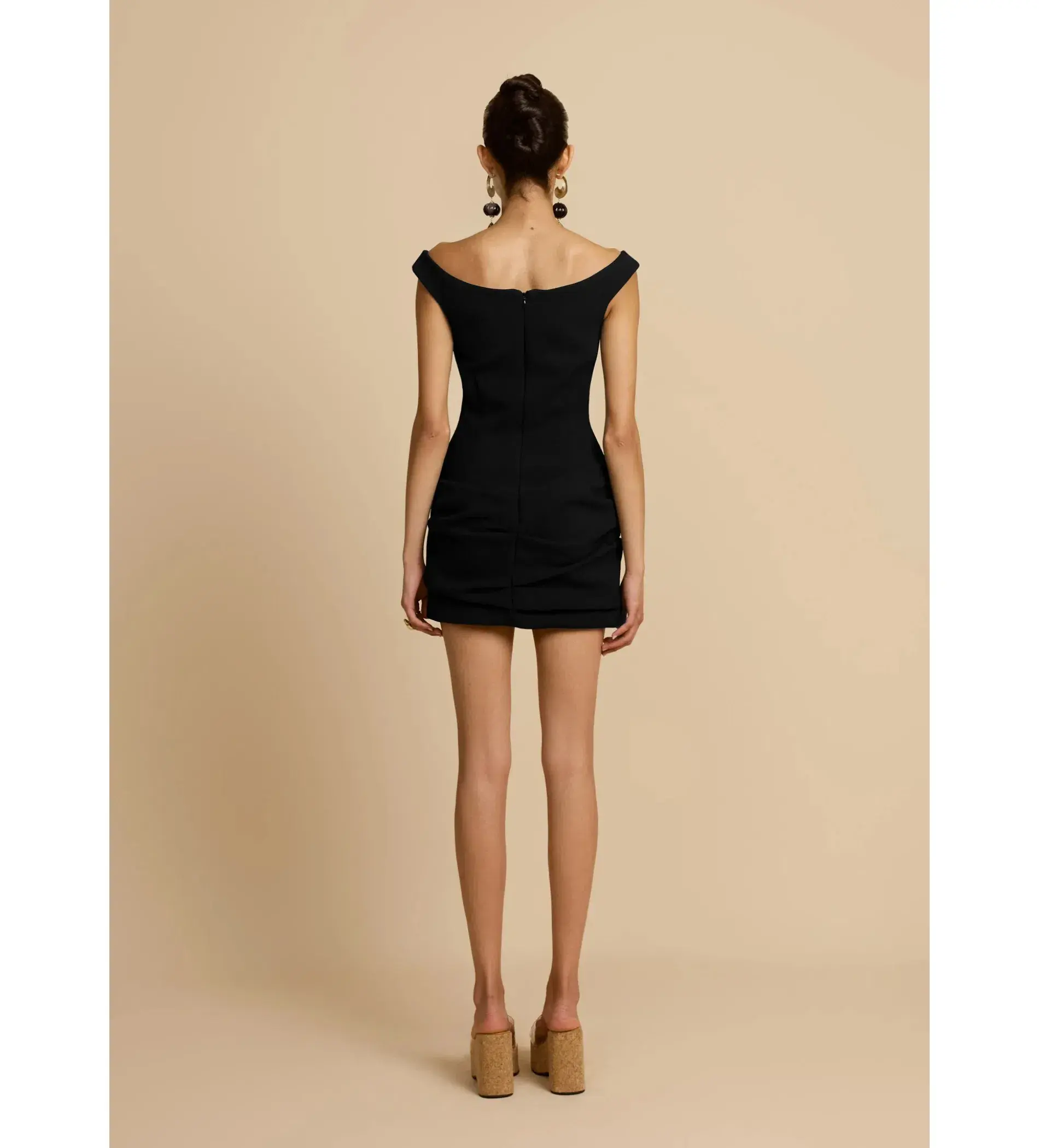 Arcina Ori Avery Mini Dress Black Size M/AU 10 - Image 3