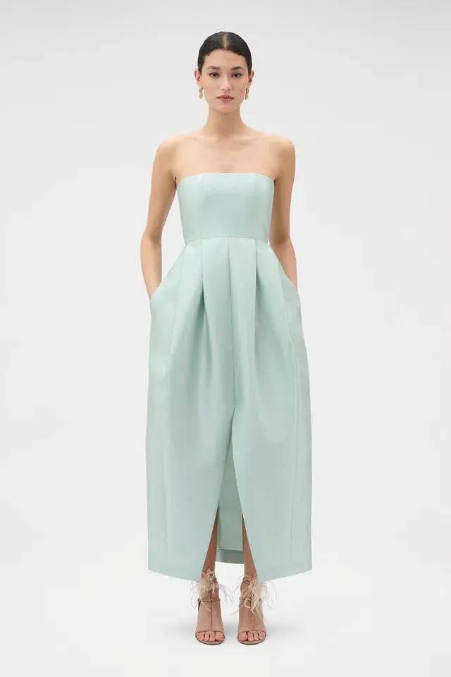 Oroton Bodice Detail Gown Glass Size 8 for rent on The Volte - main image