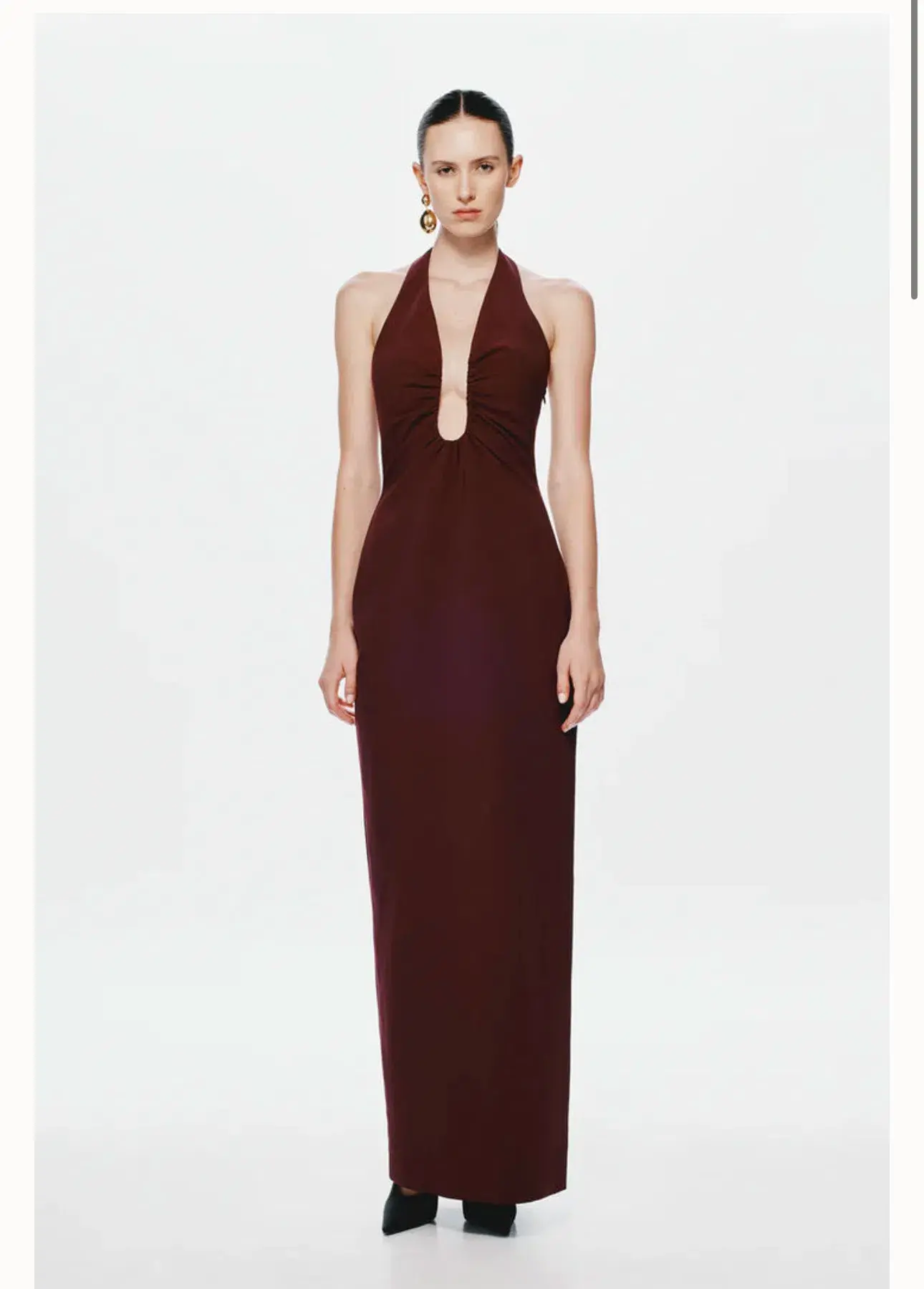 Misha Alusia Dress in Port Size 10 - Image 1