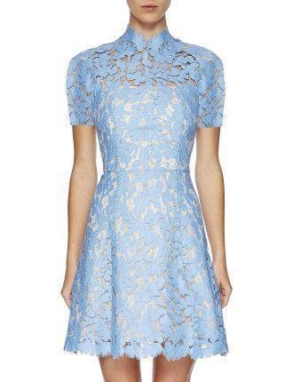 Lover Warrior Lace Dress Powder Blue Size 10 for rent on The Volte - main image