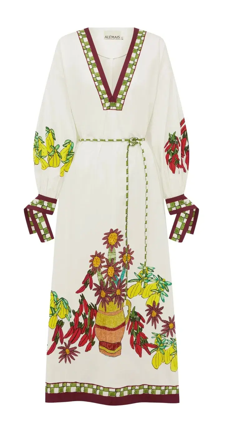 Alemais Katerina V Neck Midi Dress Size 10  - Image 6