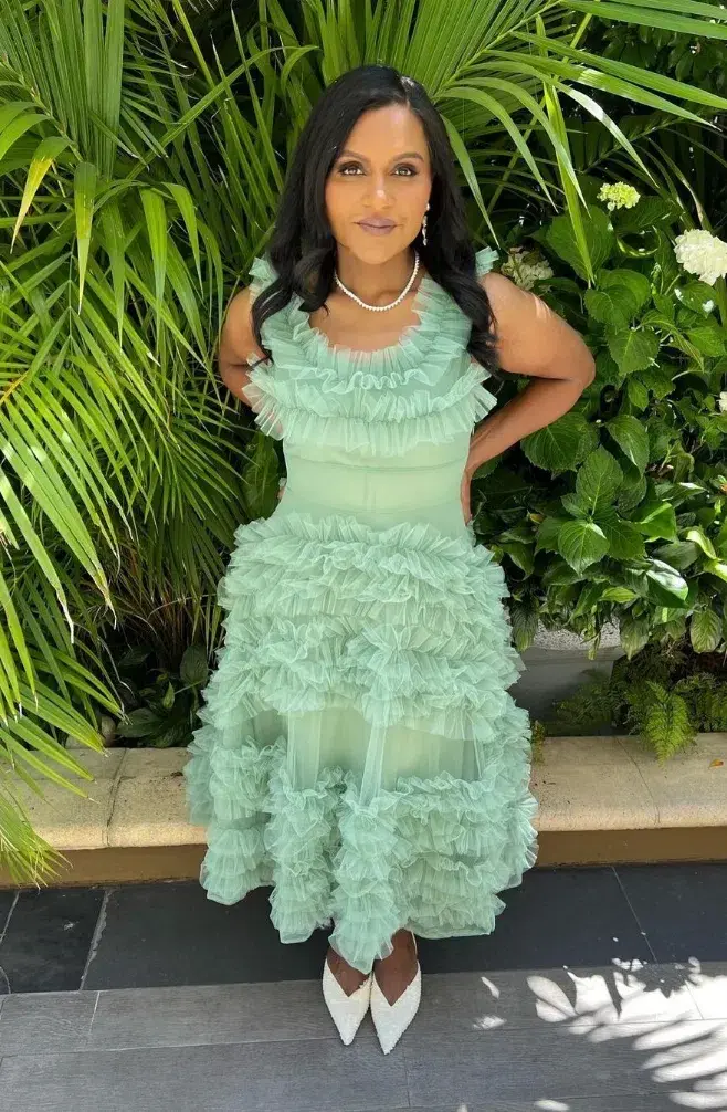 Molly Goddard Mertyl Tiered Ruffled Tulle Midi Dress Size 12 - Image 2