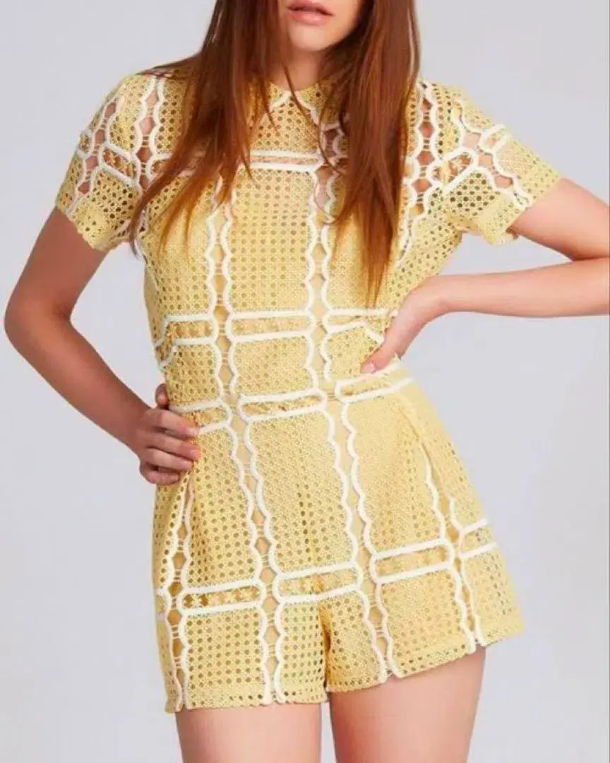 Alice McCall Love Sublime Playsuit Buttercup Yellow Size XS / AU 6  - Image 4