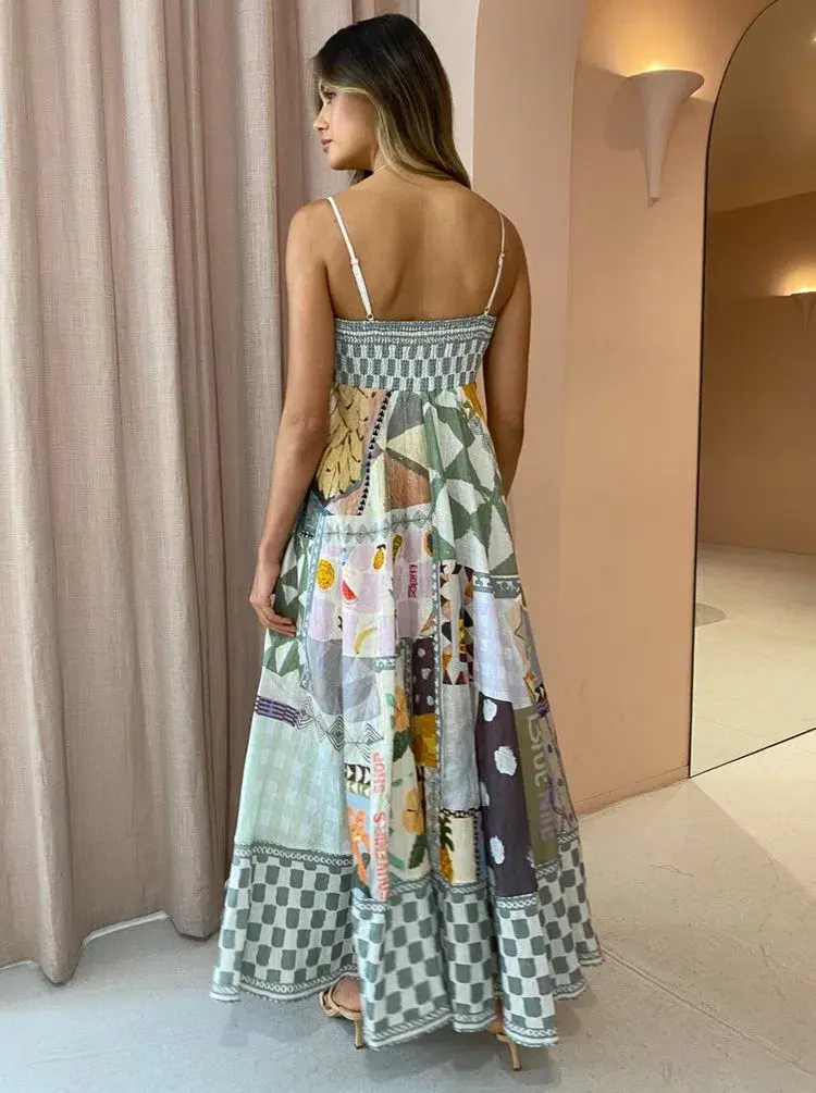 Alemais Emma Gale Sundress Maxi Multi Size AU 8 - Image 2