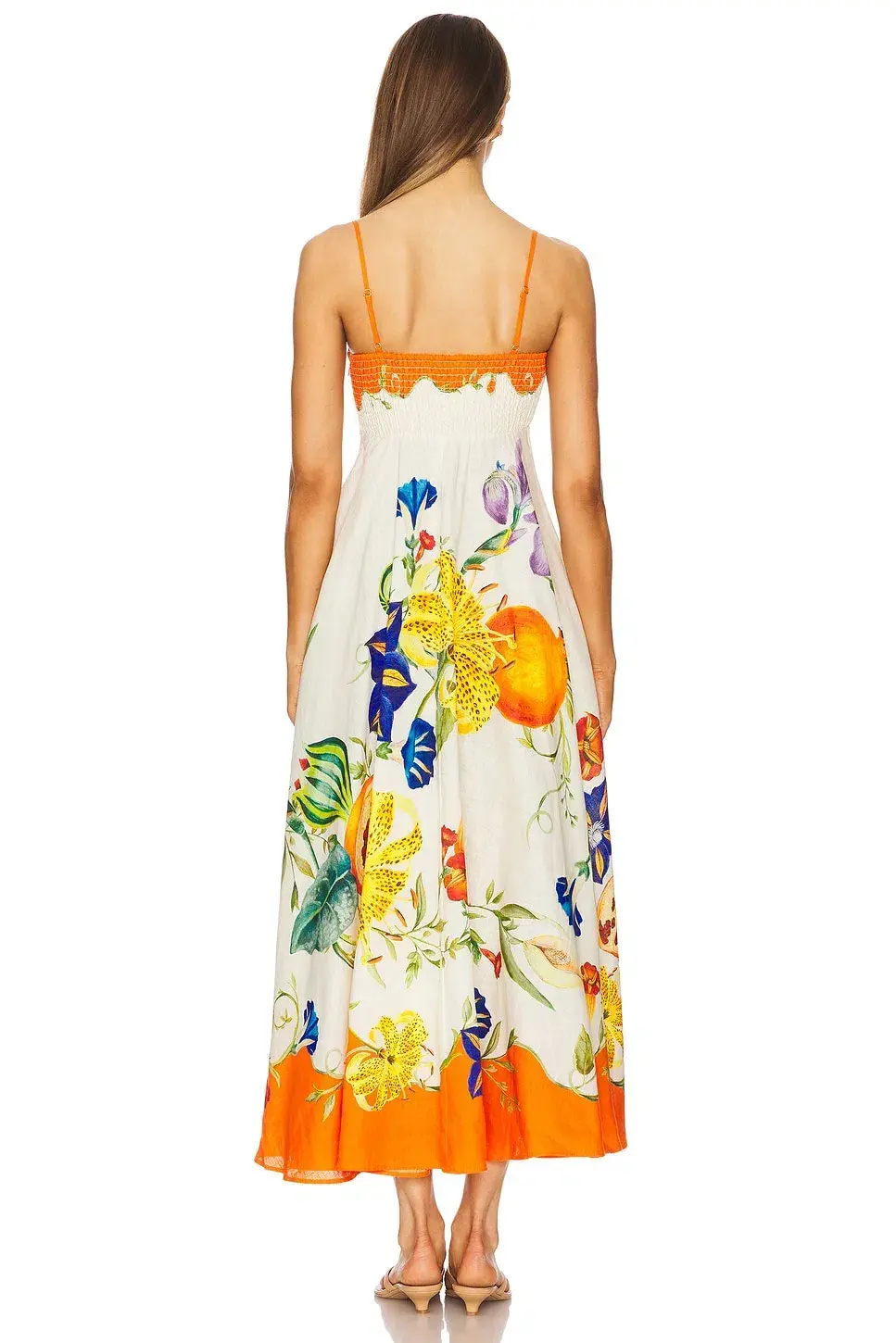 Alemais Flores Sundress Midi Size AU 10 - Image 3