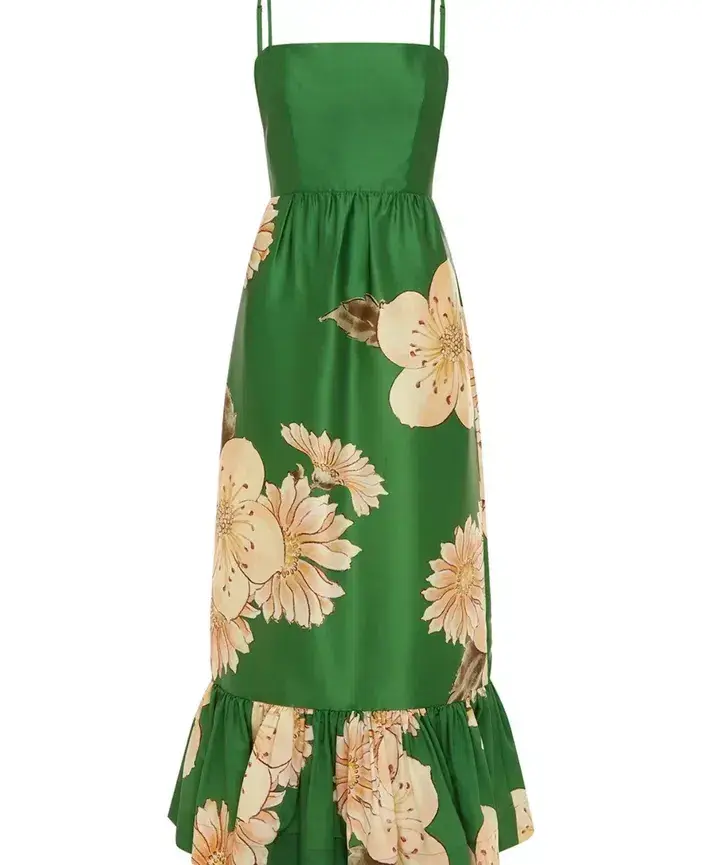 Alemais Sage Midi Dress Green Size AU 8 - Image 4