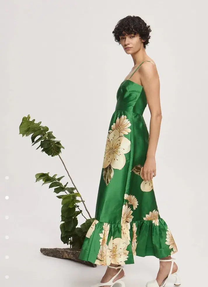 Alemais Sage Midi Dress Green Size AU 8 - Image 2