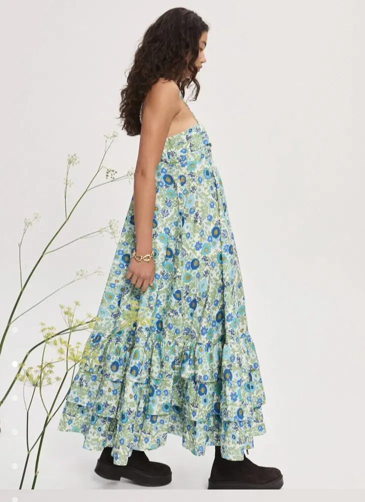 Alemais Pam Tiered Midi Dress Size 8 - Image 2