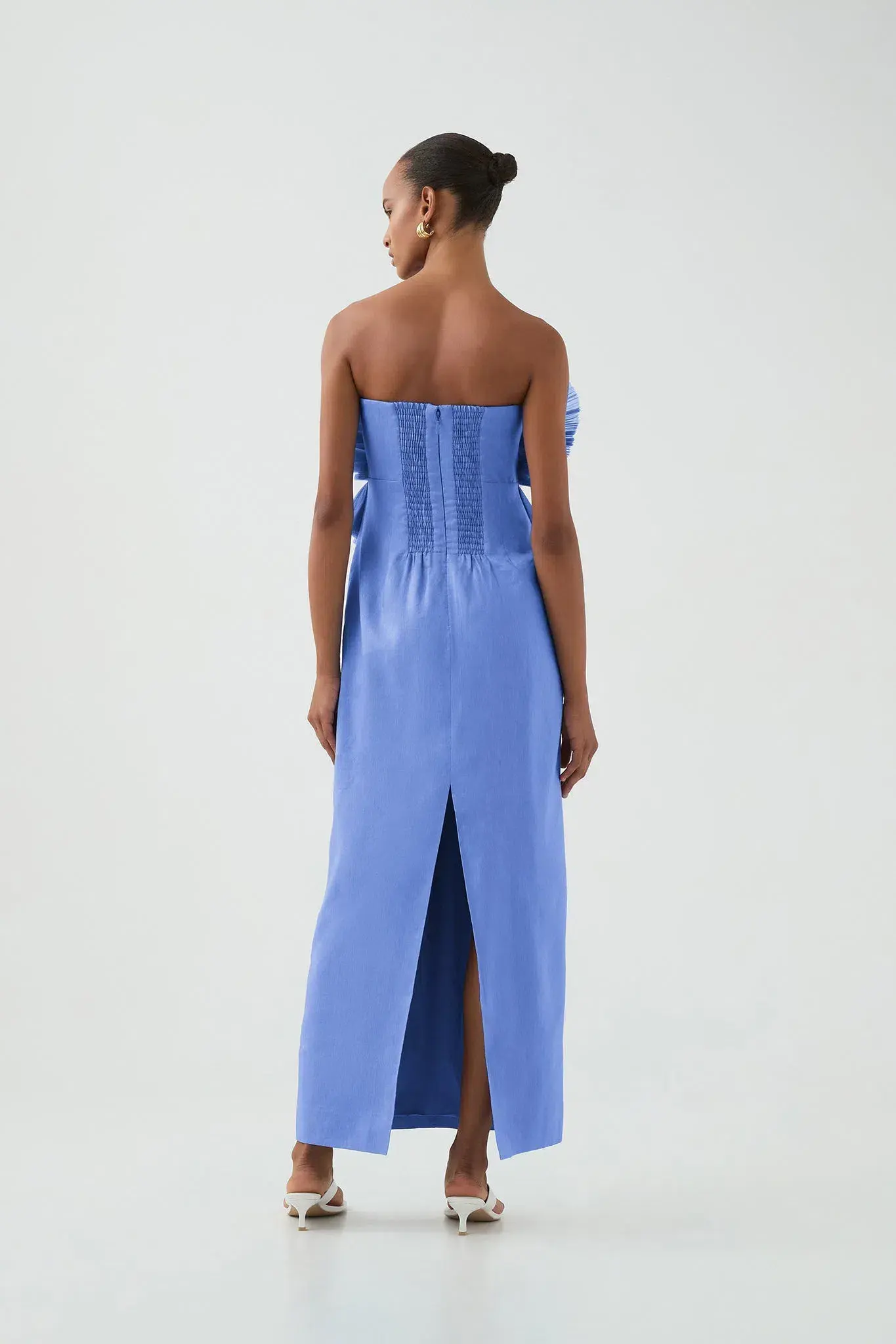 Aje Kira Blue Midi Dress Ocean Wave Size XS / AU 6  - Image 5