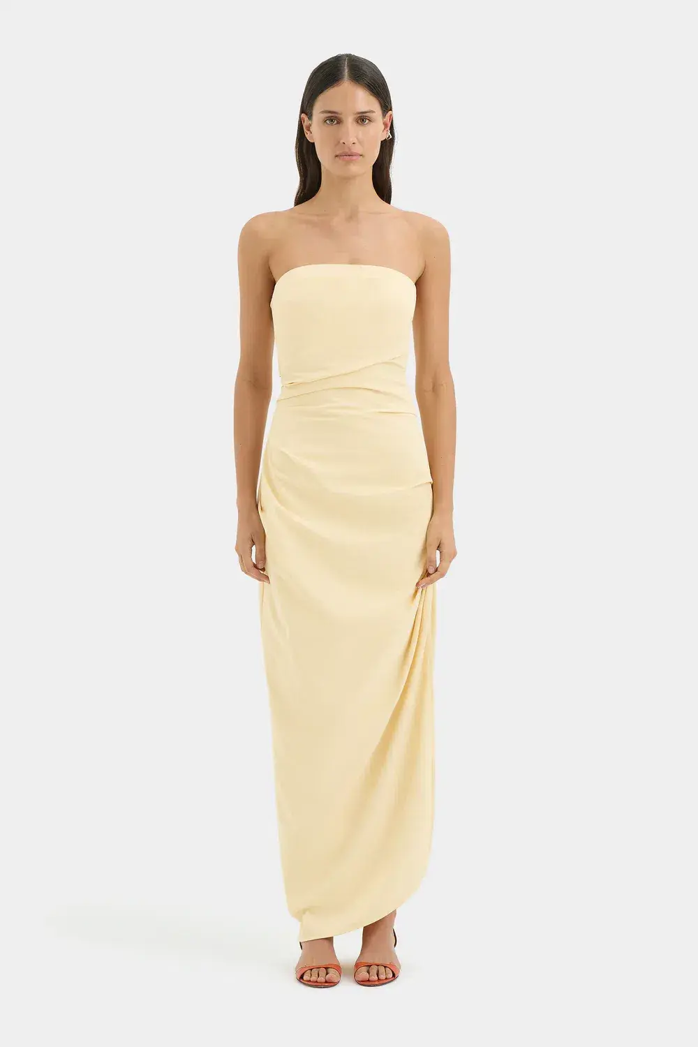Sir the Label Florent Strapless Gown  Butter Size 2/AU 10 - Image 1
