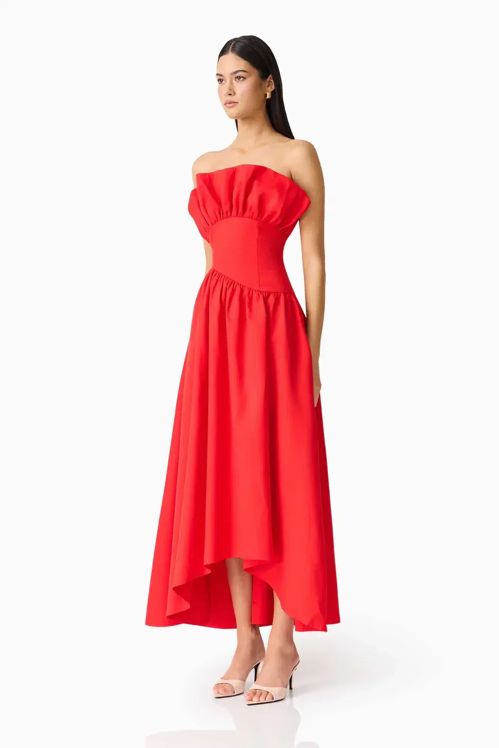 Laurel Sleeveless Maxi Dress In Red 12 - Image 3