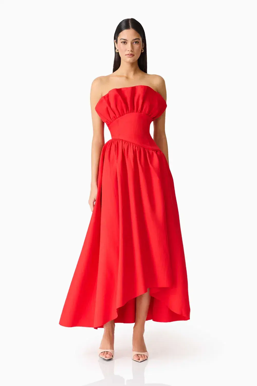 Laurel Sleeveless Maxi Dress In Red 12 - Image 4
