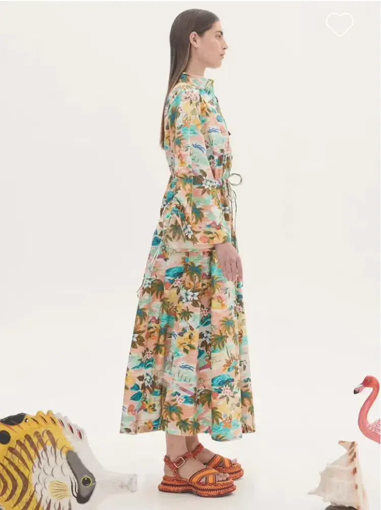 Alemais Mermaid Point Midi Dress Multi-colored Size AU 10 - Image 3