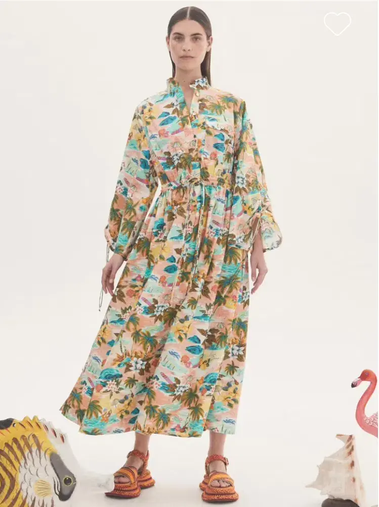 Alemais Mermaid Point Midi Dress Multi-colored Size AU 10 for rent on The Volte - main image