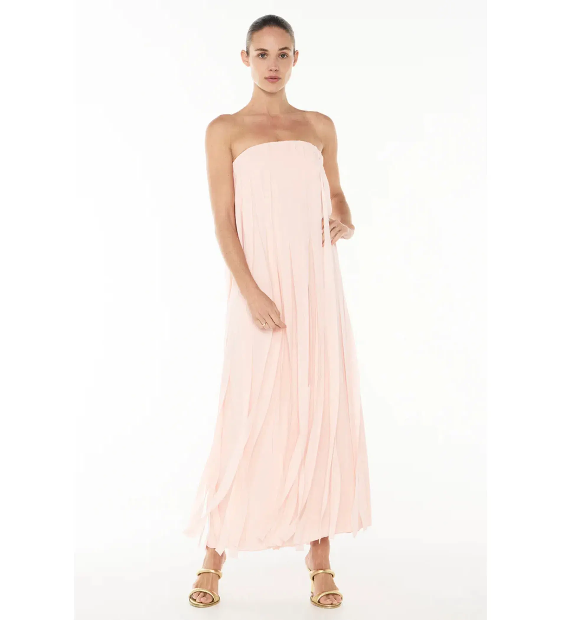 Manning Cartell Boundless Strapless Midi Dress Blush Size 10 - Image 1