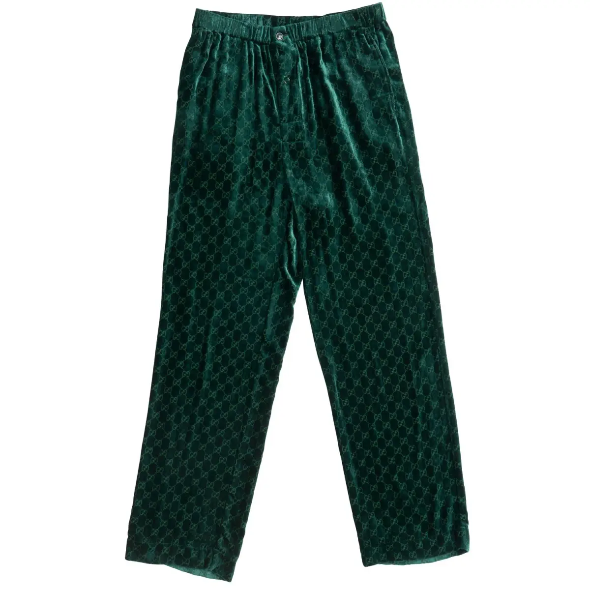 Gucci Velvet GG Monogram Set Shirt and Pants Size 6/XXS - Image 8