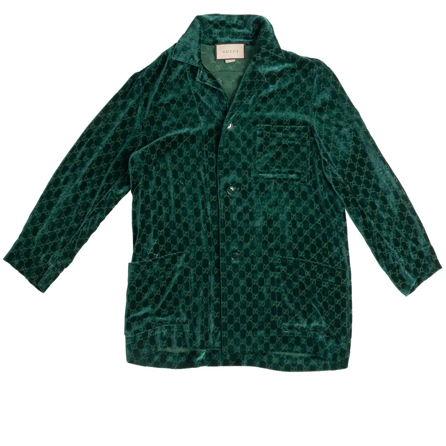 Gucci Velvet GG Monogram Set Shirt and Pants Size 6/XXS - Image 7