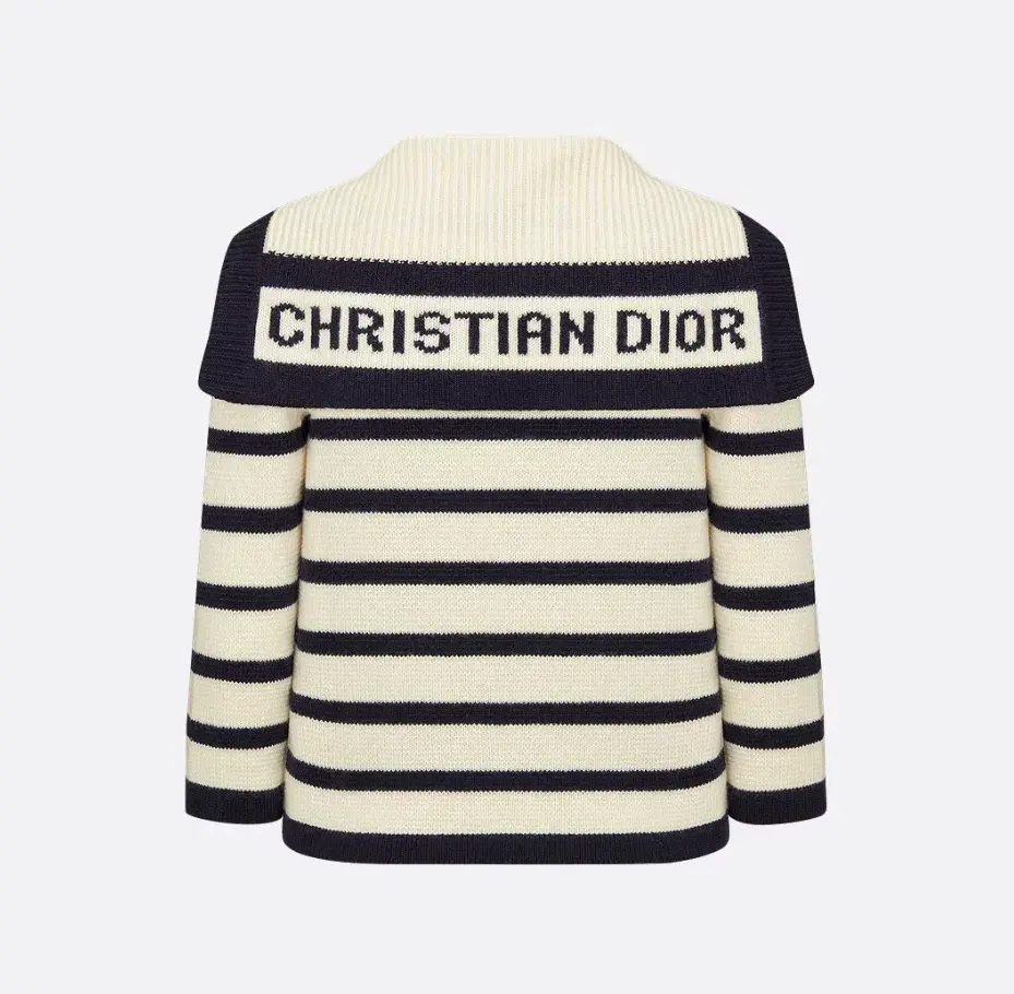 Dior Marinière Cardigan Size 8 - Image 2