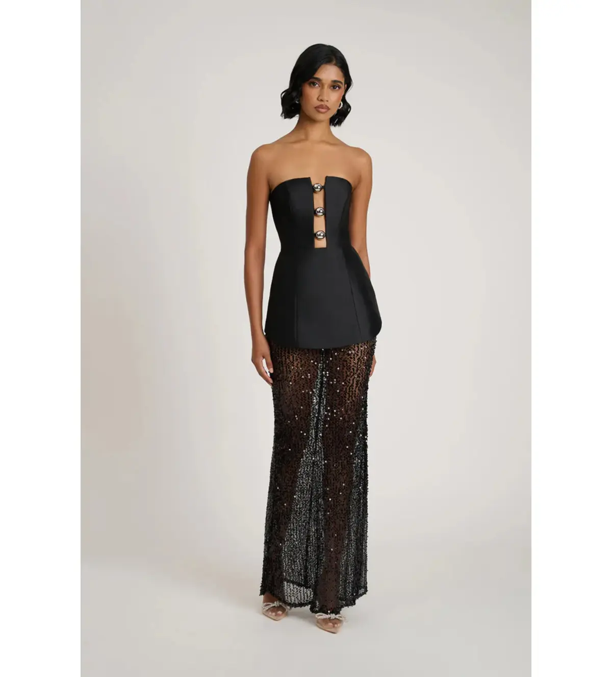Eliya The Label Nerissa Dress in Black Size M/AU10 - Image 1
