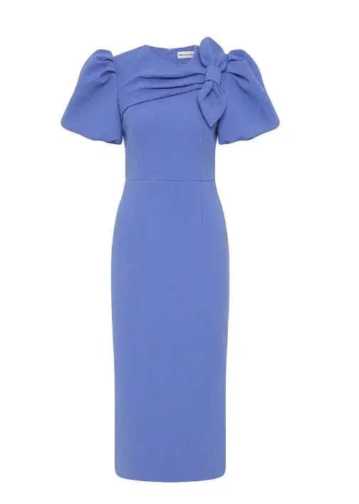 Rebecca Vallance Violetta Midi Dress in Periwinkle Blue Size 12 - Image 1