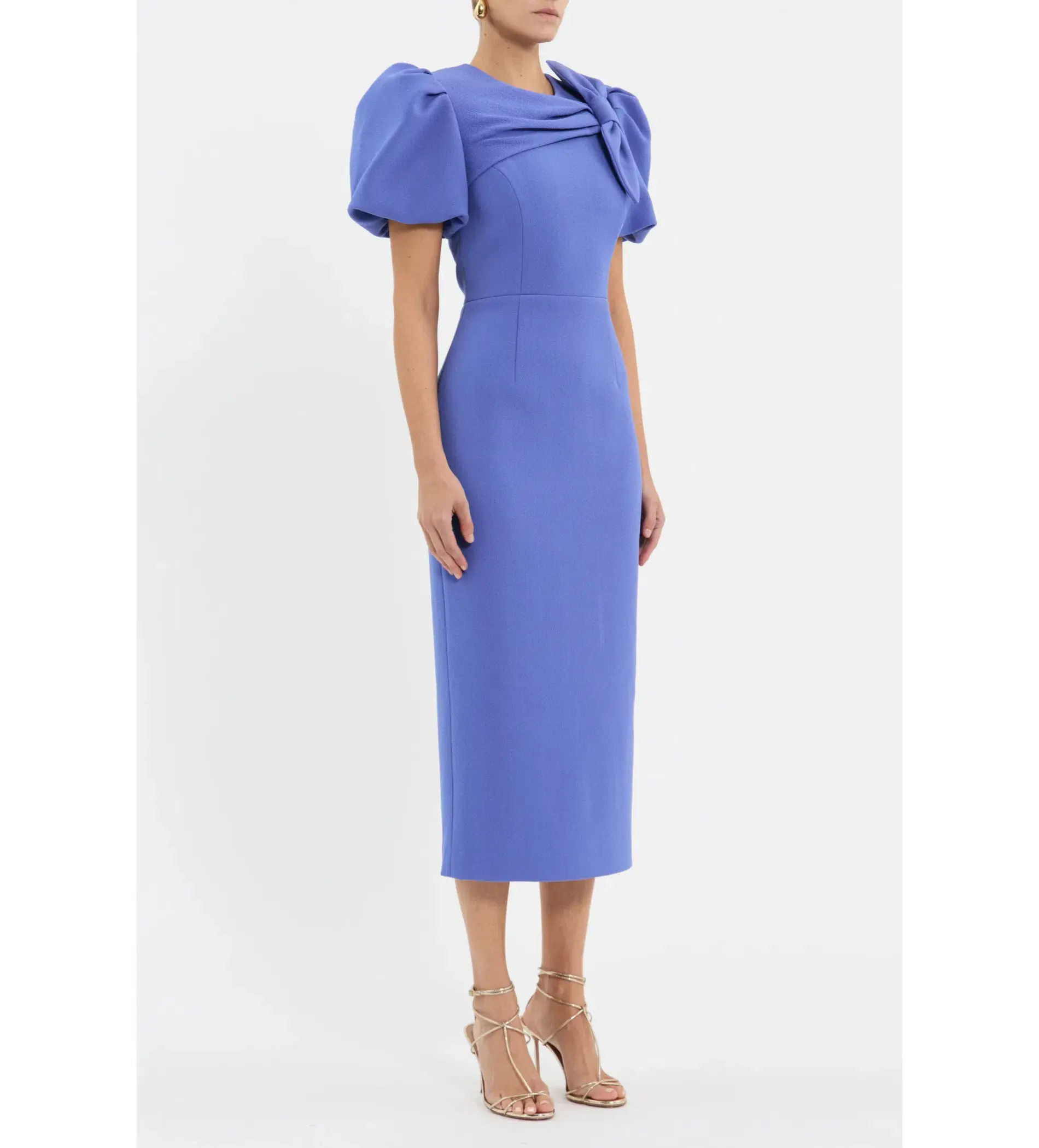 Rebecca Vallance Violetta Midi Dress Periwinkle Blue Size 14 - Image 2