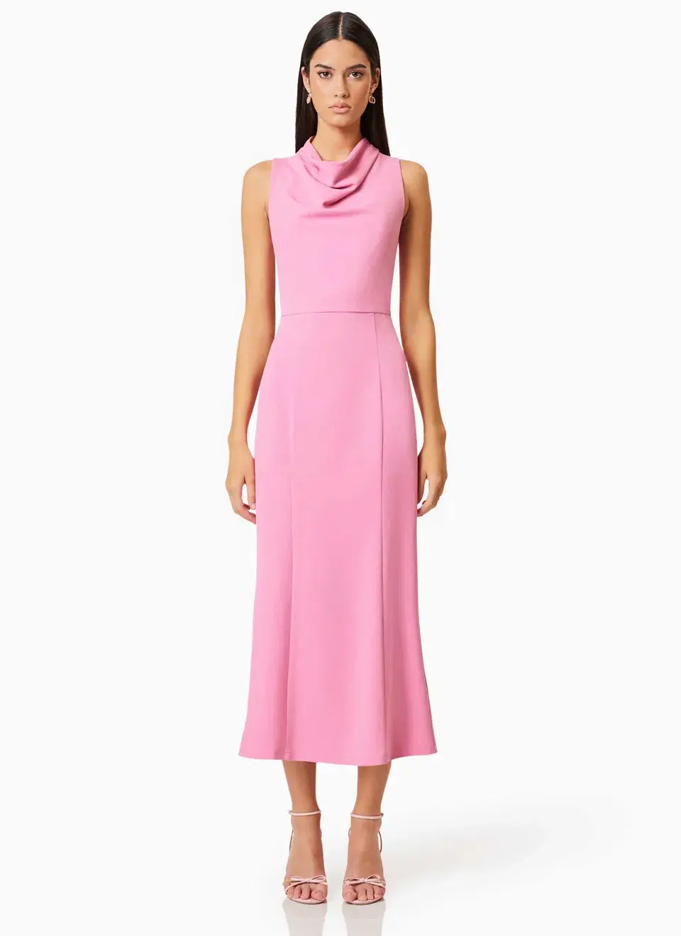 Elliat Jamie Midi Dress in Pink Size 6 for rent on The Volte - main image