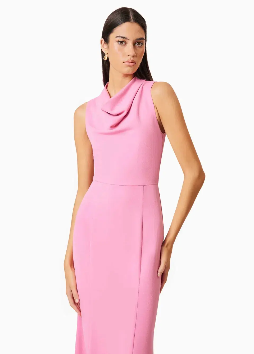 Elliat Jamie Midi Dress in Pink Size 6 for rent on The Volte - main image