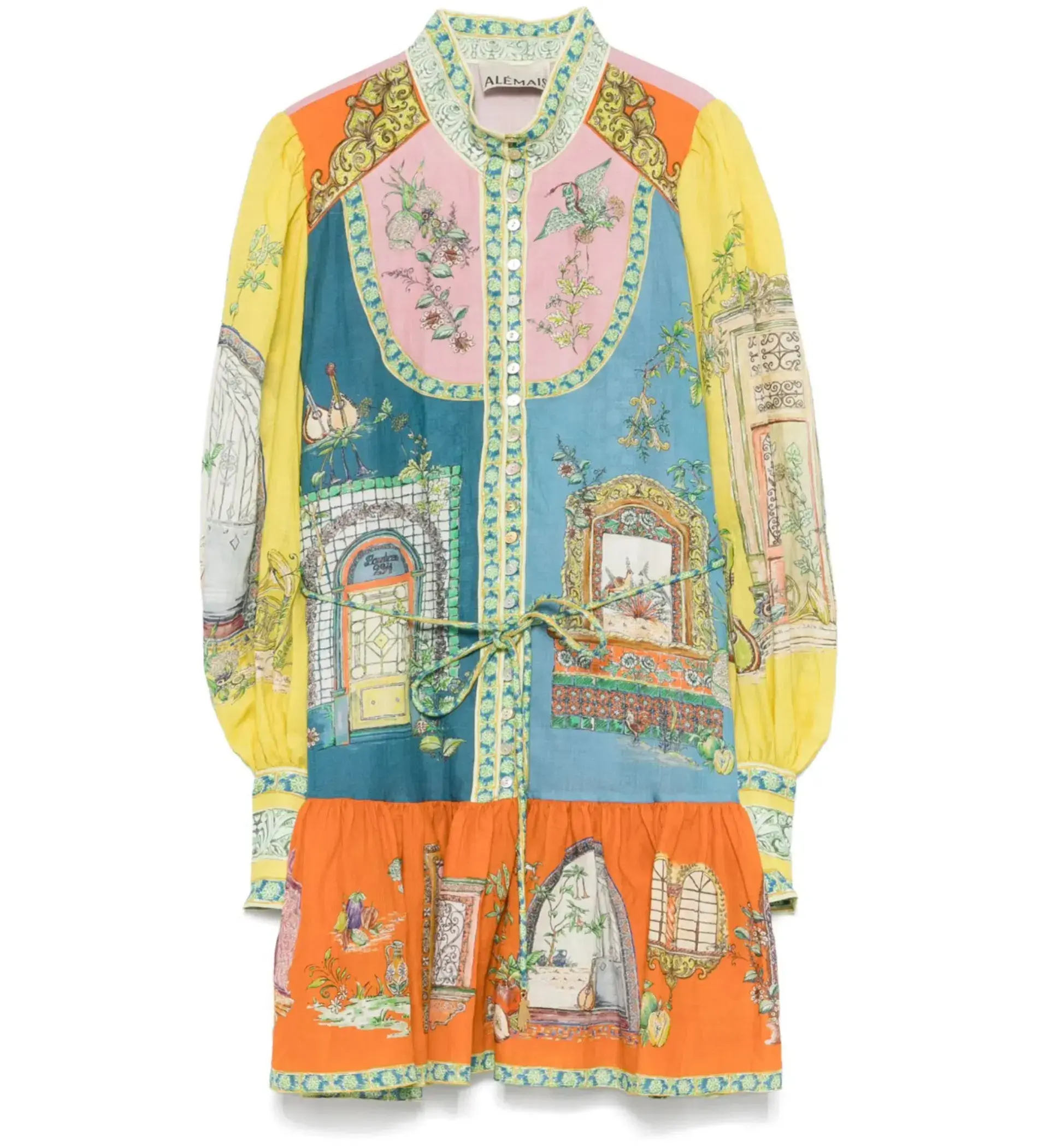 Alemais Monte Mini Dress Multi Size 8 - Image 5