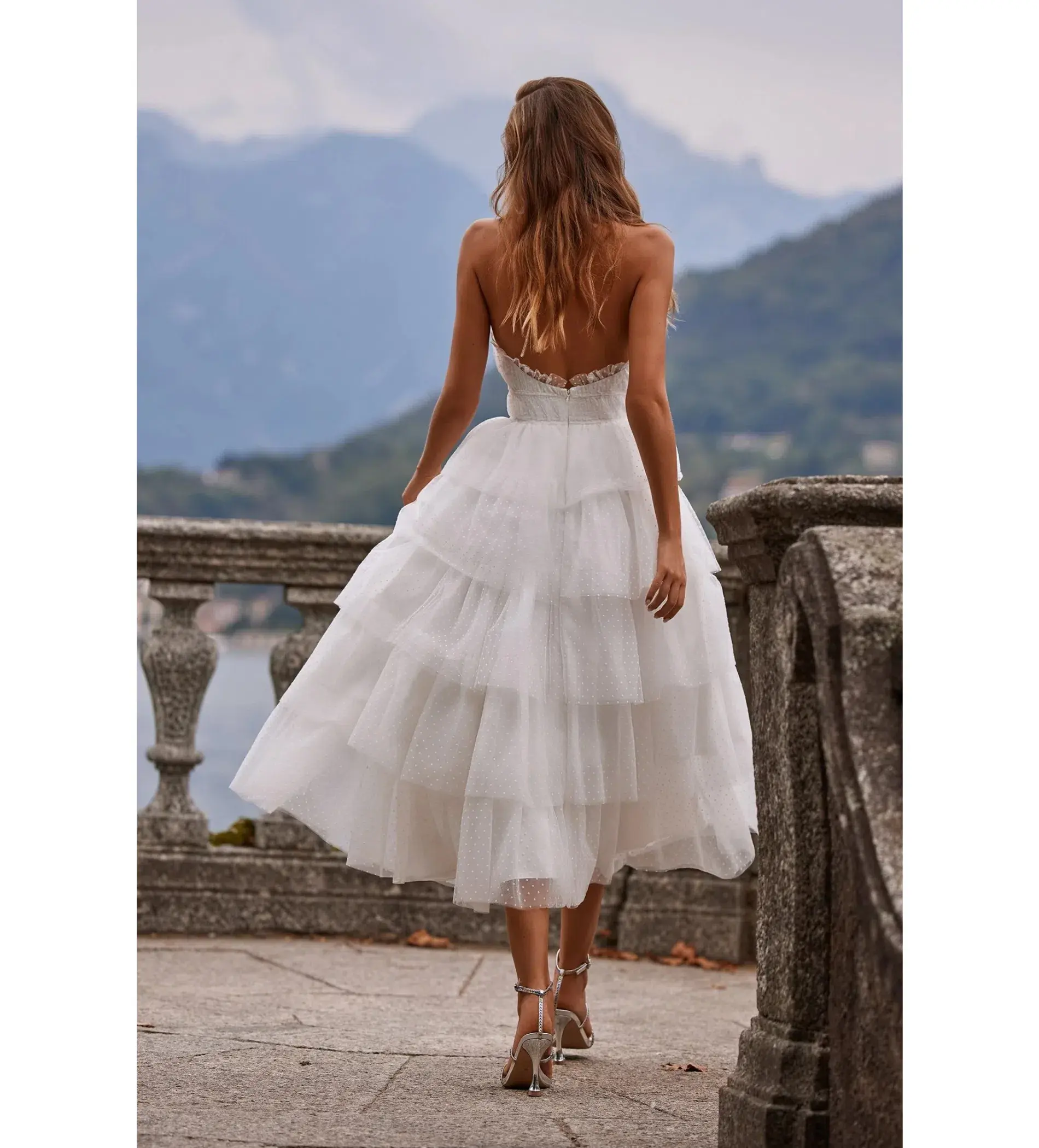 Alamour Barbara Midi Dress White Size L AU 12 - Image 7