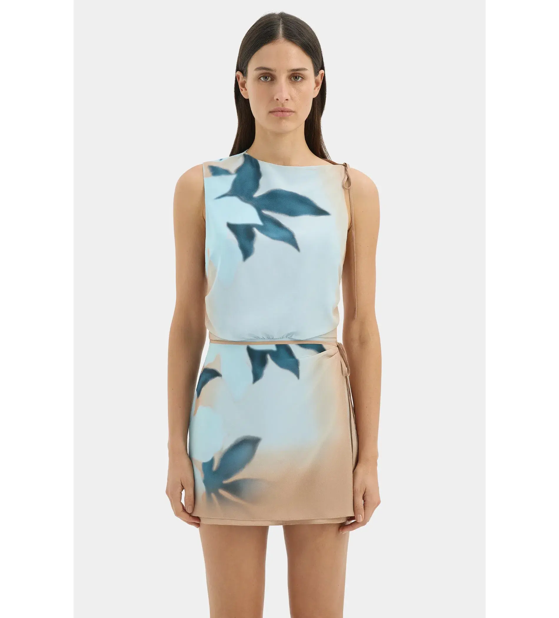 Sir the Label Serene Mini Dress Sequoia Blue Floral Size 0 AU 6 - Image 4