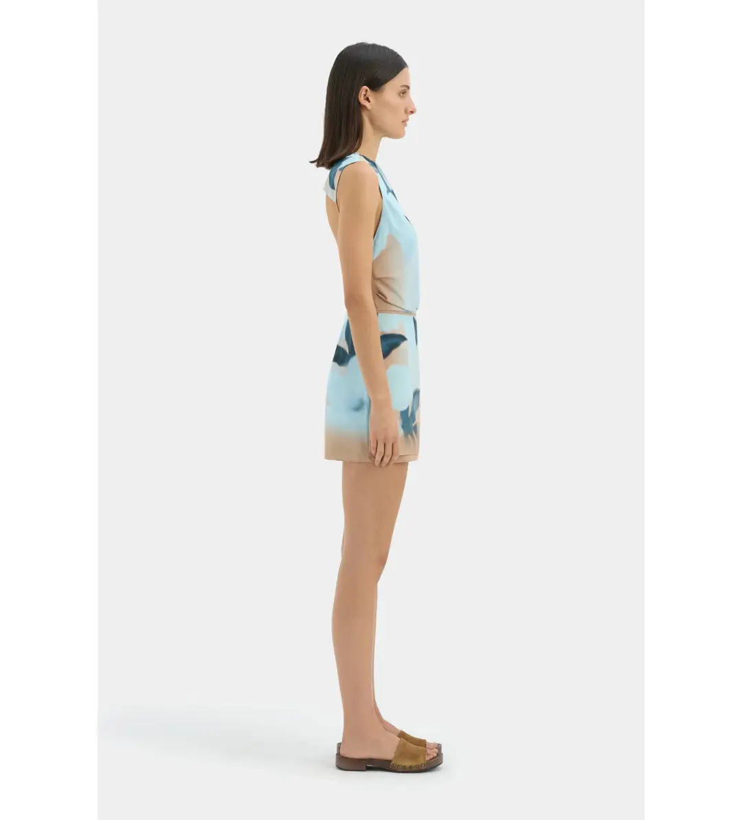 Sir the Label Serene Mini Dress Sequoia Blue Floral Size 0 AU 6 for rent on The Volte - main image