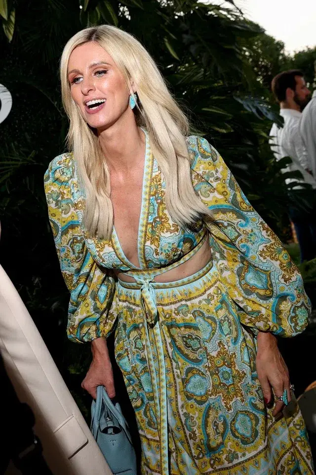 Zimmermann Halcyon Tie Front Midi Dress Size Multi Print 1 / AU 10 for rent on The Volte - main image