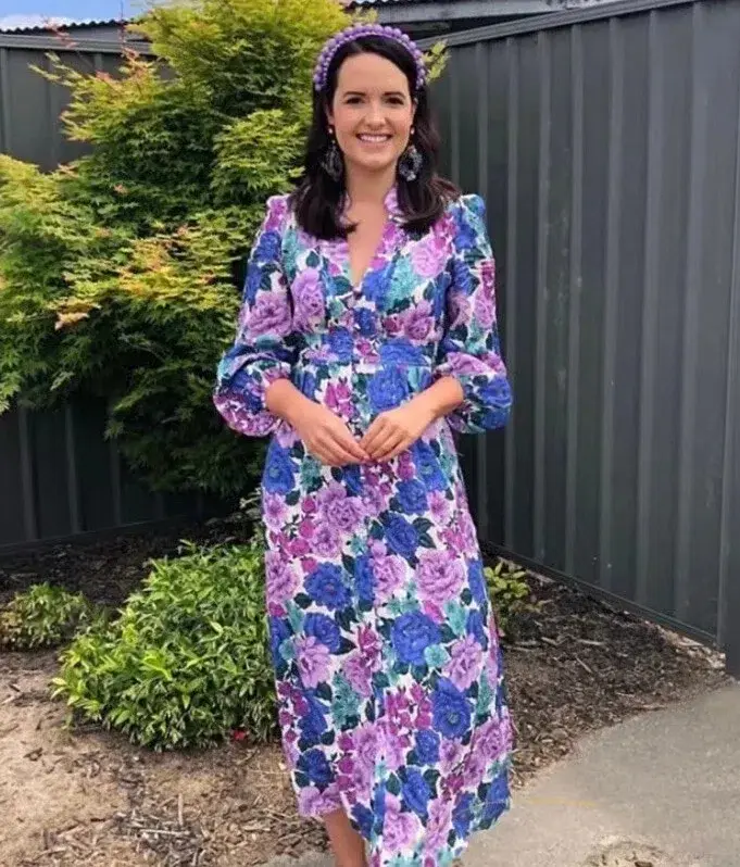Zimmermann Poppy Plunge Midi Dress Size 2 / AU 12 - Image 3