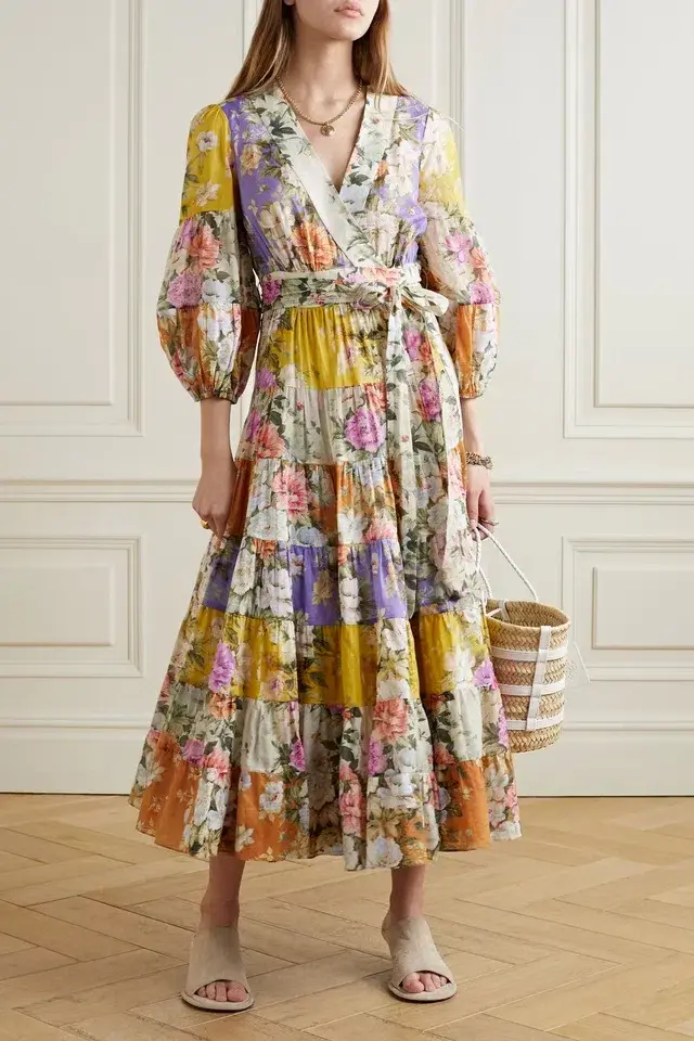 Zimmermann Pattie Wrap Midi Dress Size 3 / AU 14 - Image 1