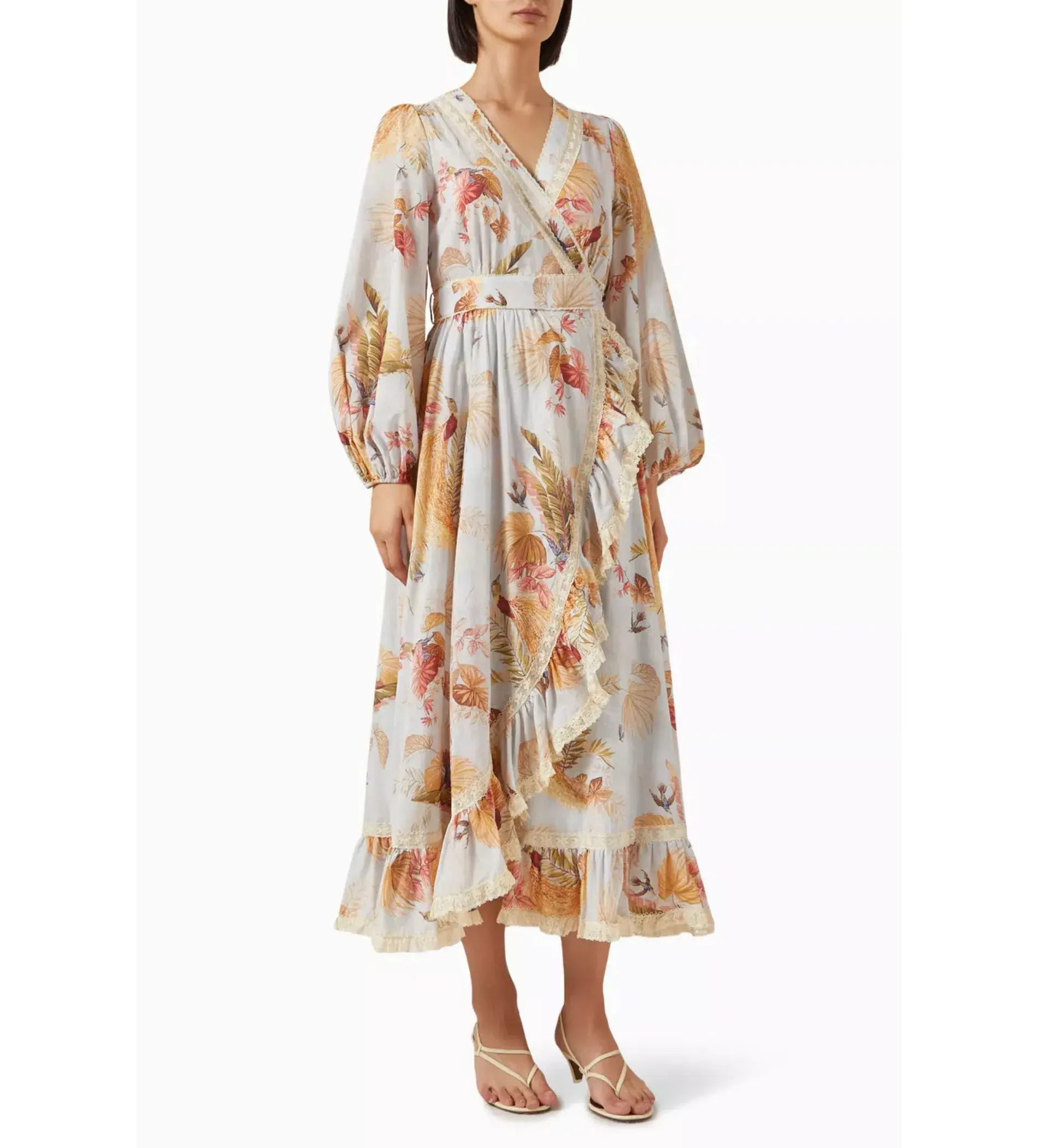Zimmerman Ascension Frill Midi Dress Summer Swim 2025 Collection Size 2/Au 12  - Image 1