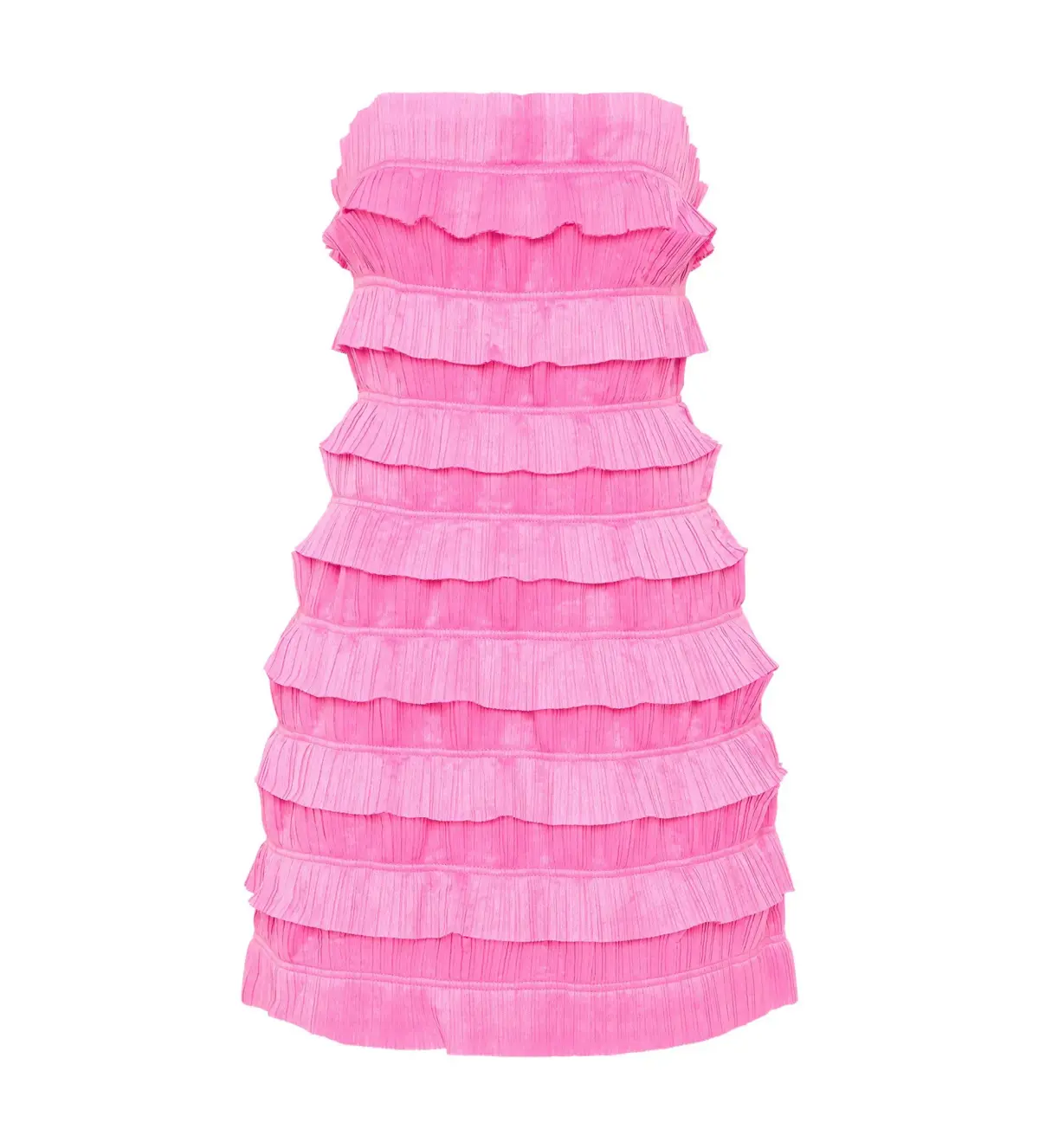 Aje Palladium Ruffled Mini Dress Muted Fuchsia Size S AU 8 - Image 5
