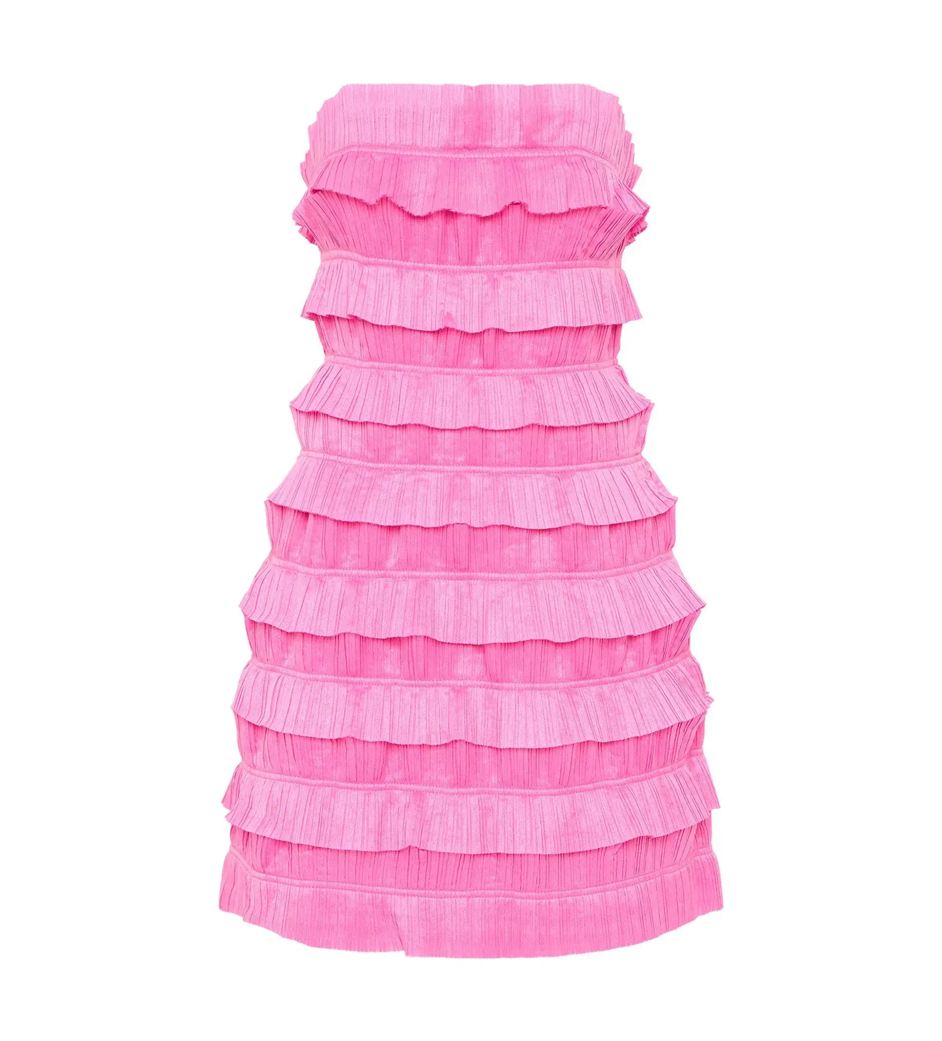Aje Palladium Ruffled Mini Dress Muted Fuchsia Size S AU 8 - Image 5