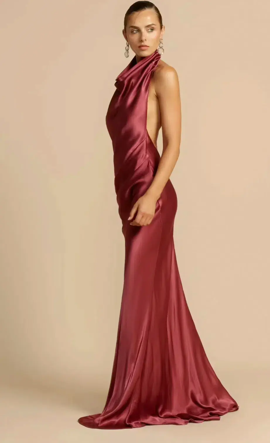 Arcina Ori Gaia Dress Plum Size M/10 - Image 3