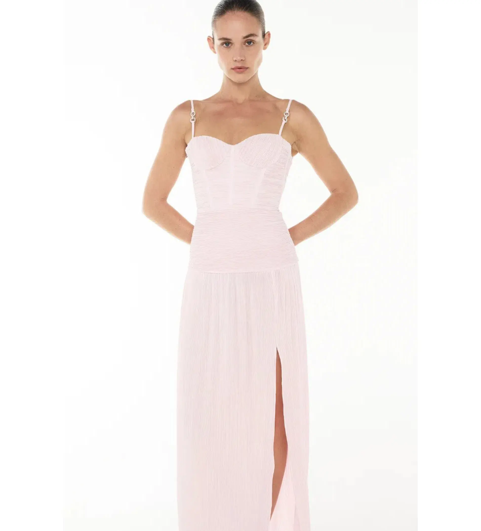 Manning Cartell Double Time Pleat Maxi Dress Hydrangea Size AU 10 - Image 6