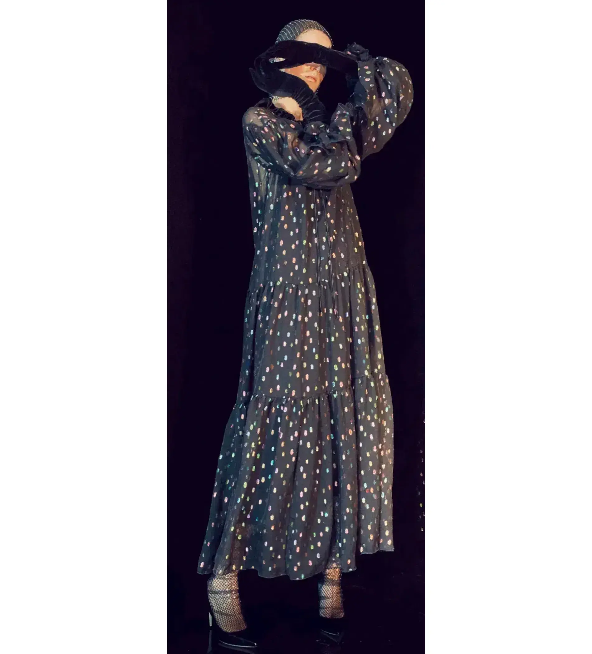 Romance was Born SuperNova Maxi Dress Black Size 8 - Image 1
