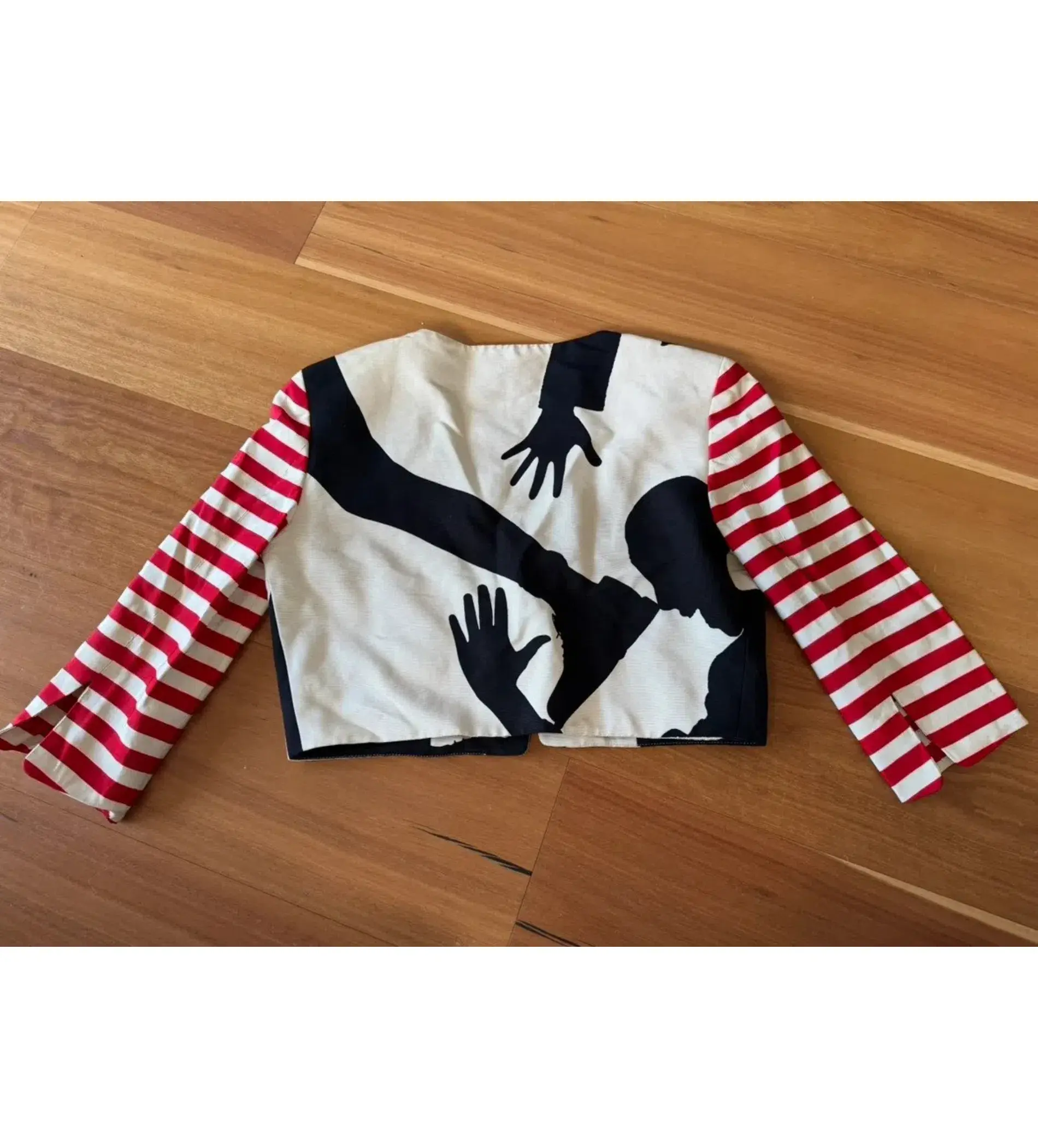 Moschino Cheap and Chic Cropped Blazer Shadow Dancer Size AU 8 - Image 4