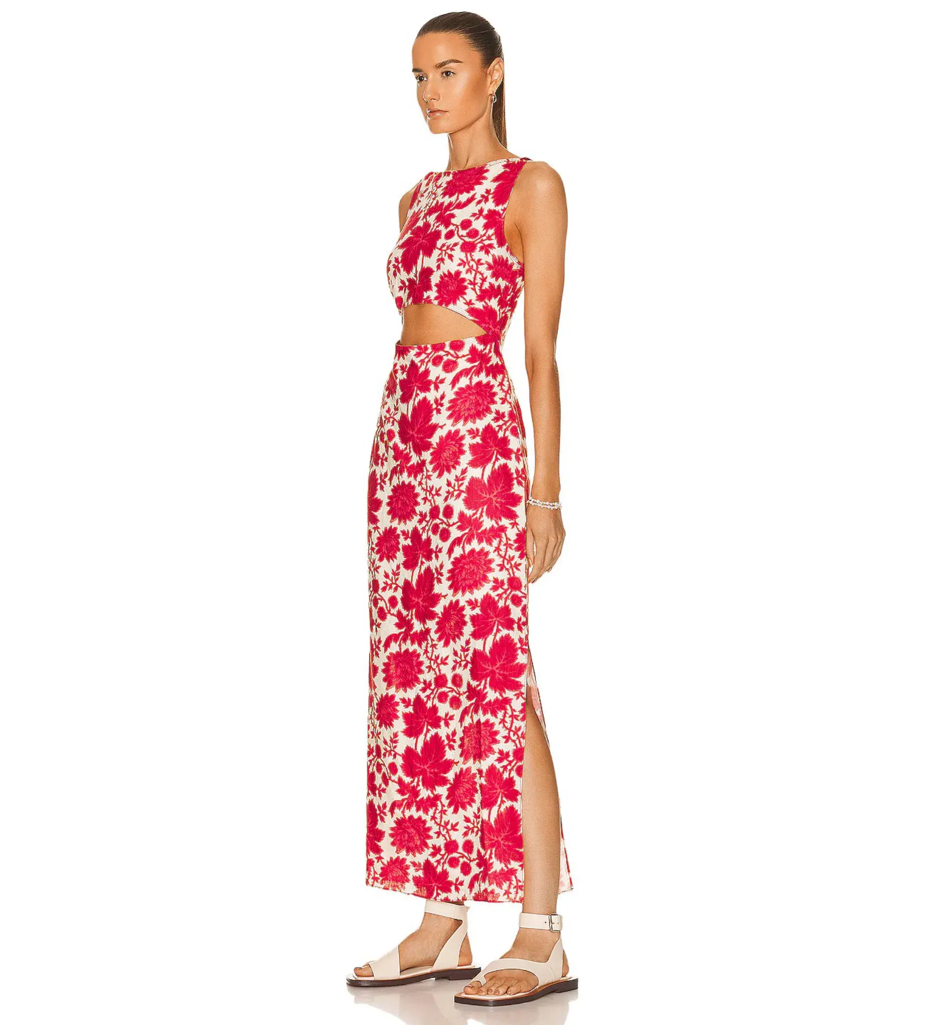 Sir the Label Cinta Cut Out Midi Dress Valentina Floral Size 0 AU 6 - Image 2