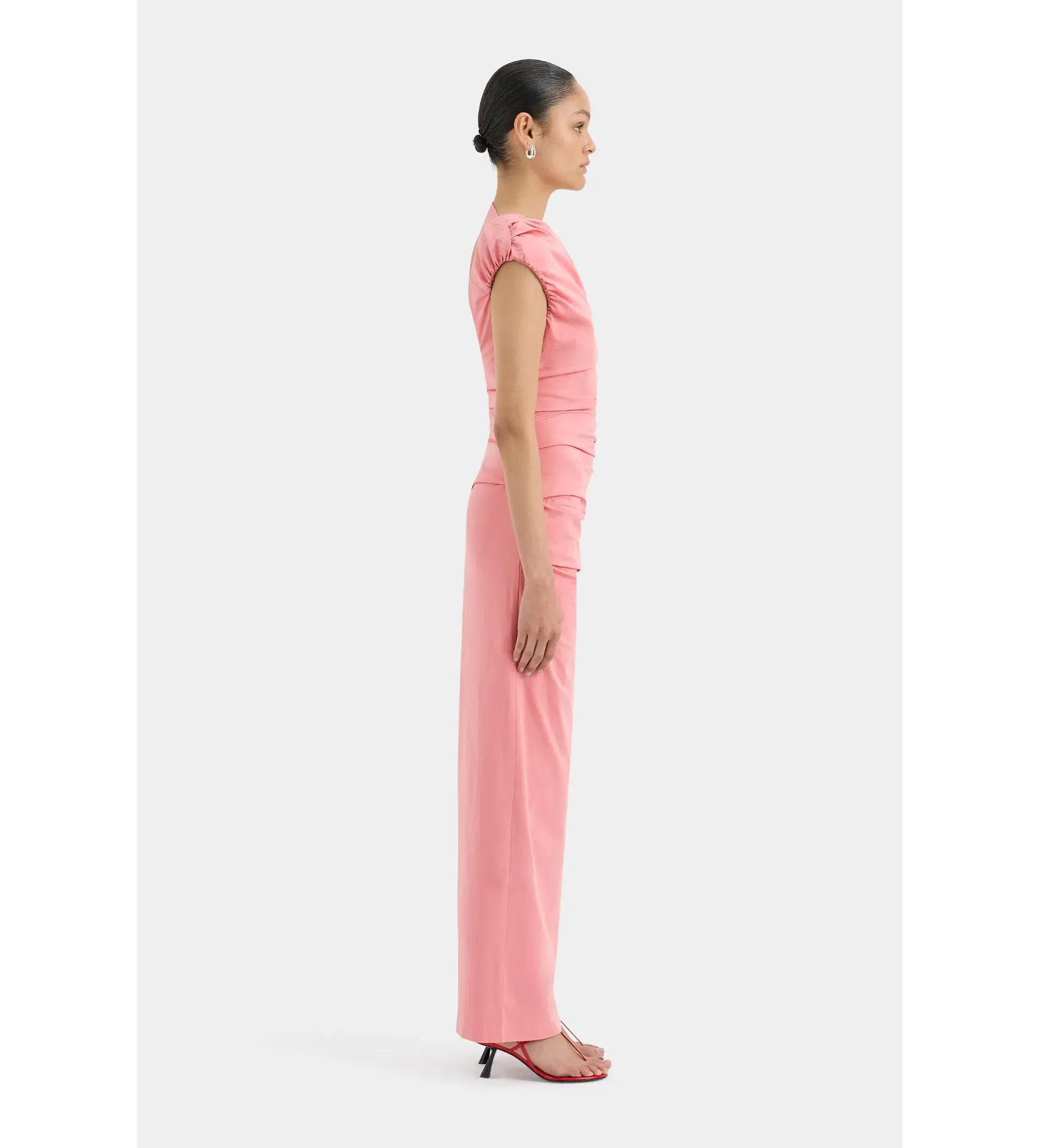 Sir the Label Giacomo Gathered Gown Pink Size 1 AU 8 - Image 2
