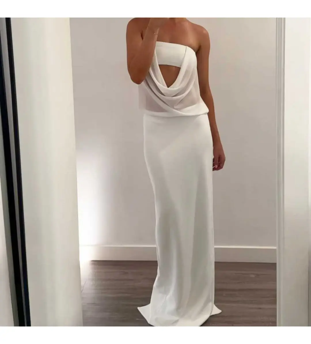 Natalie Rolt Tayte Maxi Dress White Size 1 AU 8 for rent on The Volte - main image