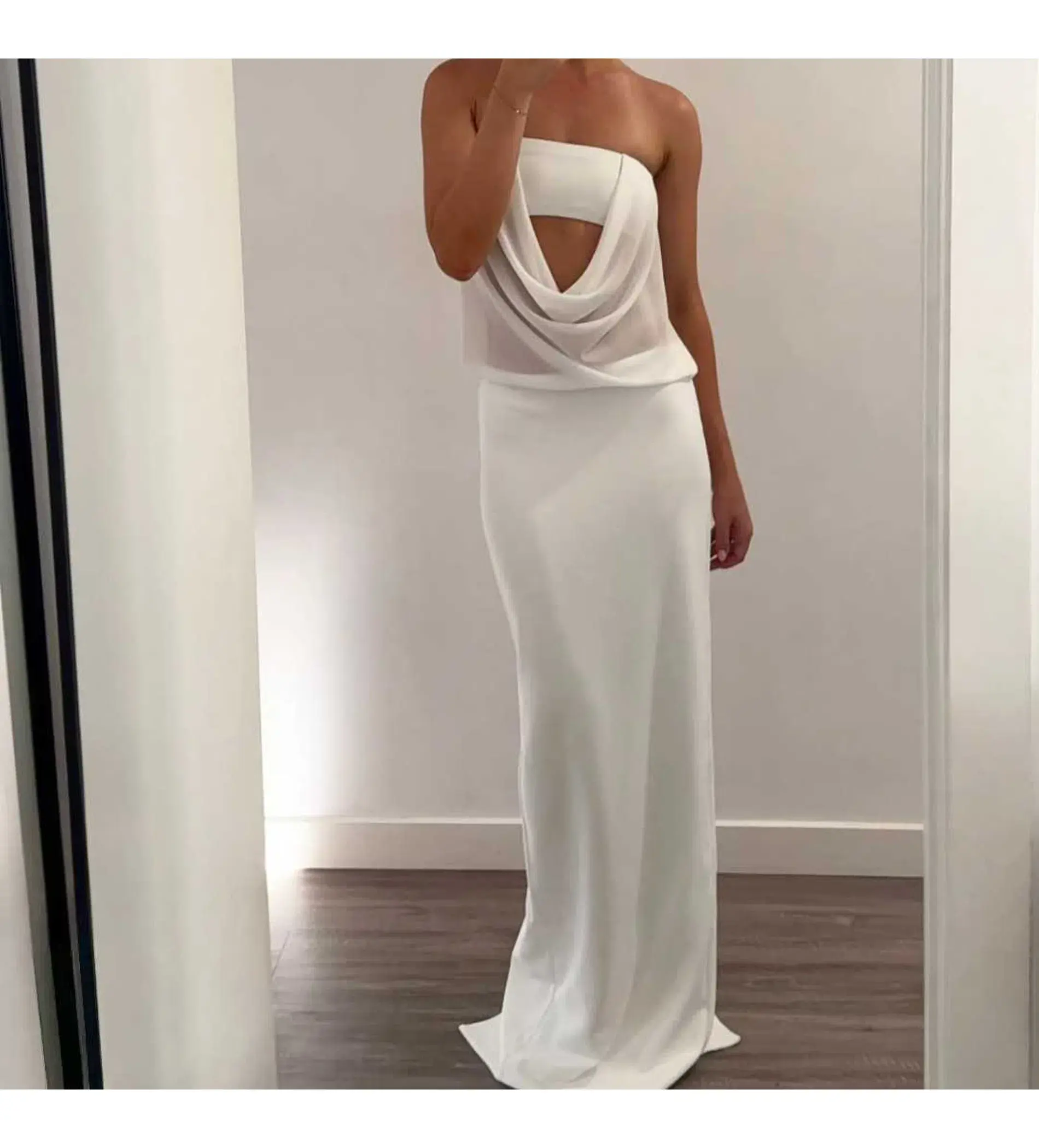 Natalie Rolt Tayte Maxi Dress White Size 1 AU 8 - Image 1