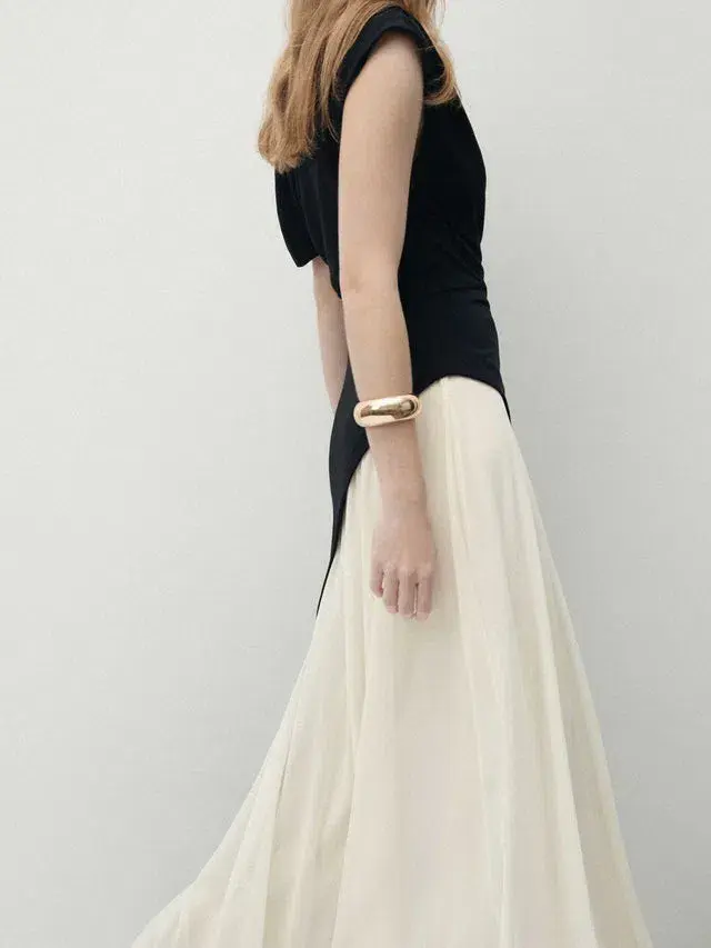 Sheike Celine Maxi Dress Black Contrast Size 10 - Image 2