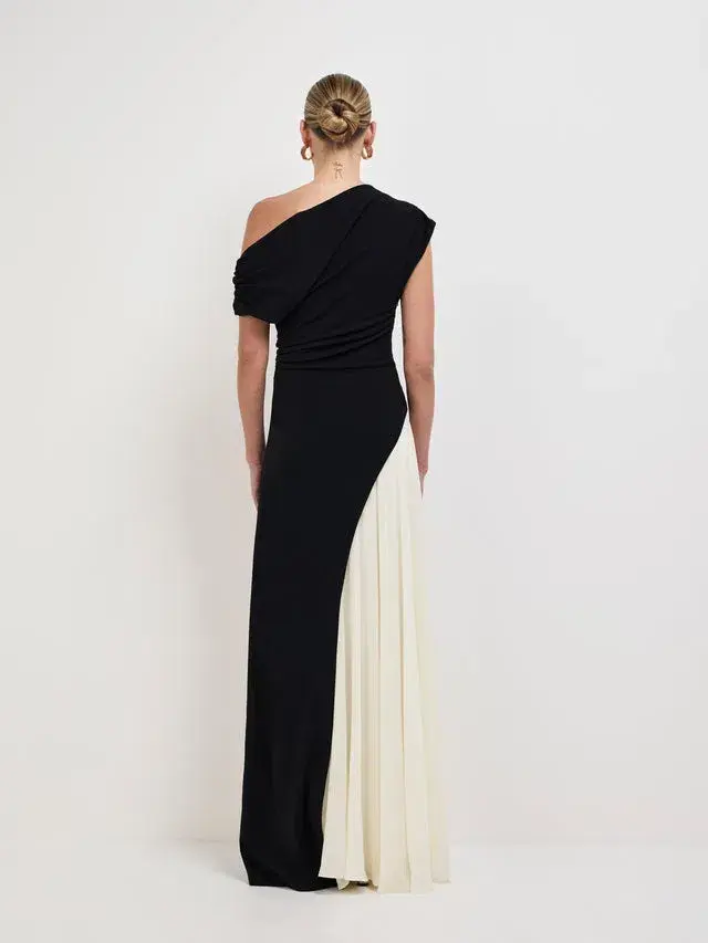 Sheike Celine Maxi Dress Black Contrast Size 10 - Image 3