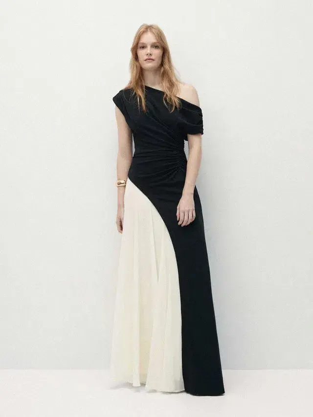 Sheike Celine Maxi Dress Black Contrast Size 10 - Image 1